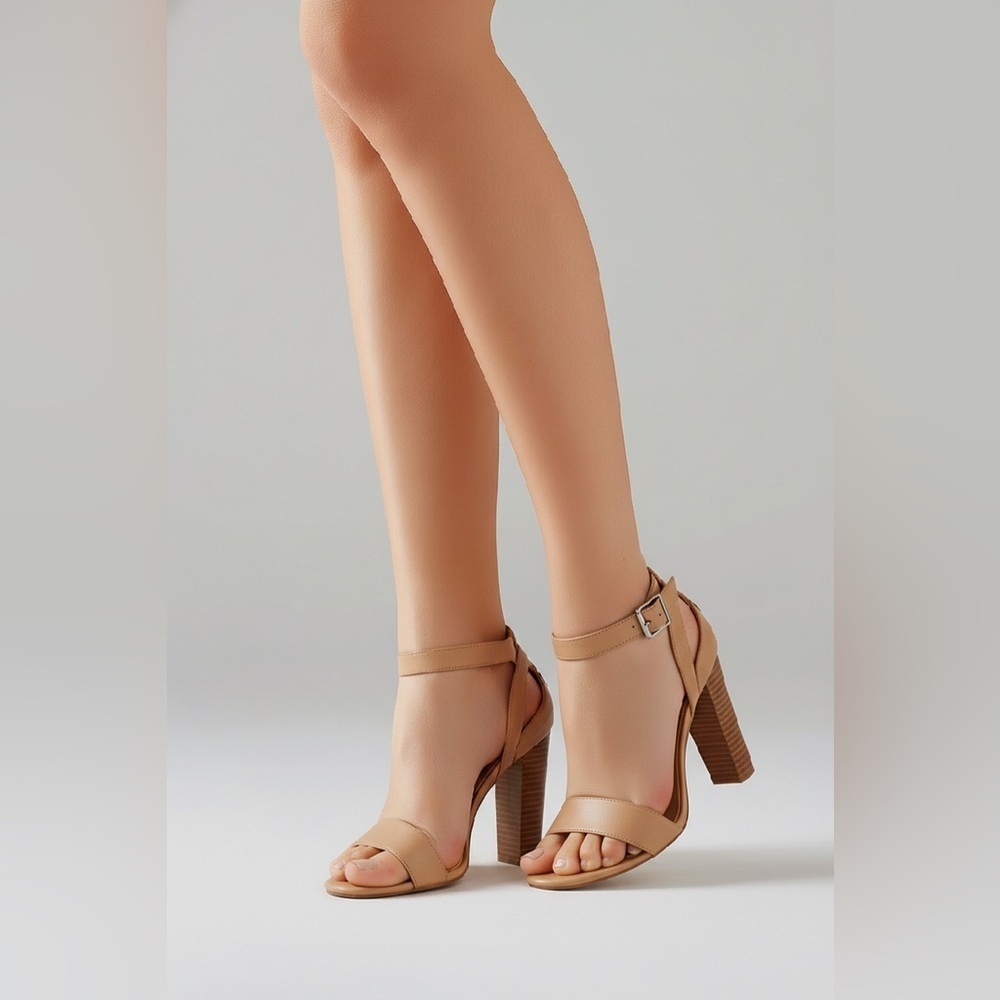 Torrid Nude Ankle Strap Heels